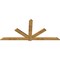 Ekena Millwork Kennewick Rough Sawn Timber Gable Bracket, Western Red Cedar, 108"W x 49"H x 2"D x 6"F, 11/12 Pitch GBW108X49X0206KEN00RWR - alternate 5